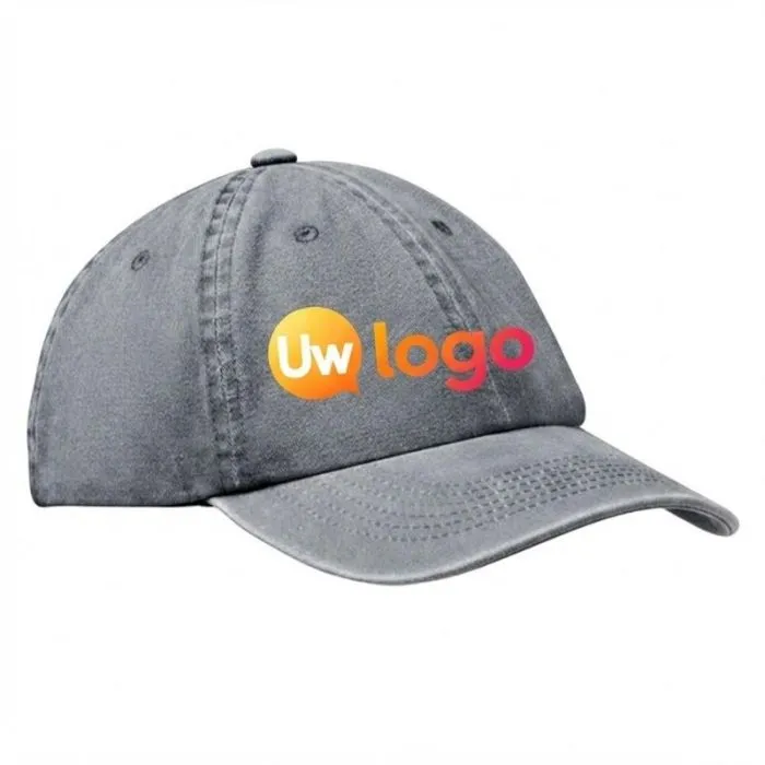 Personaliseerbare katoenen baseballpet met 6 panelen, 265 gr/m²  -MOOI