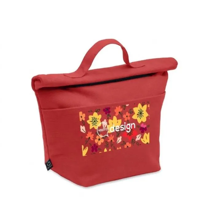 Borsa termica in cotone riciclato con isolamento in PEVA 12C personalizzabile - RECOBA COLOUR