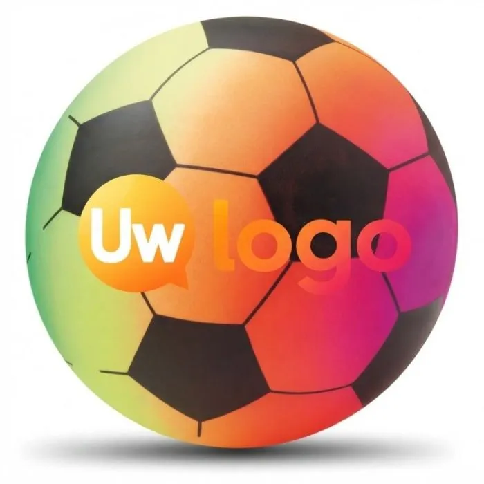 Opblaasbare strandbal van PVC met eigen opdruk - RAINBALL