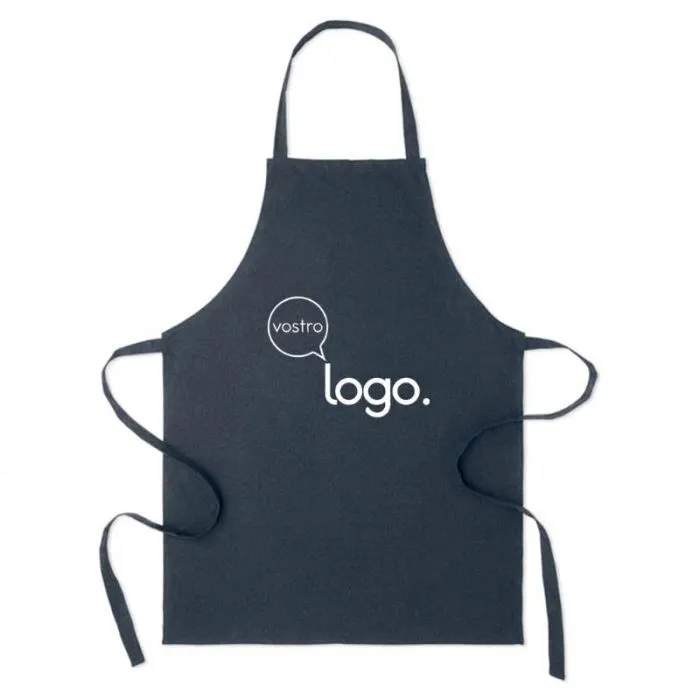 Grembiule personalizzato in cotone riciclato e poliestere RPET da 180 g/m²