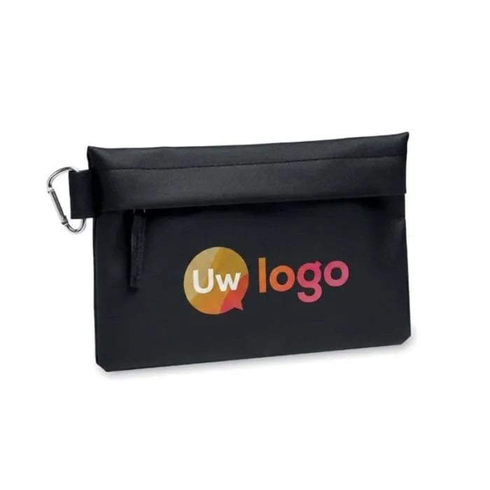Gepersonaliseerd etui van gerecycled RPET-polyester met ritssluiting - CARRY