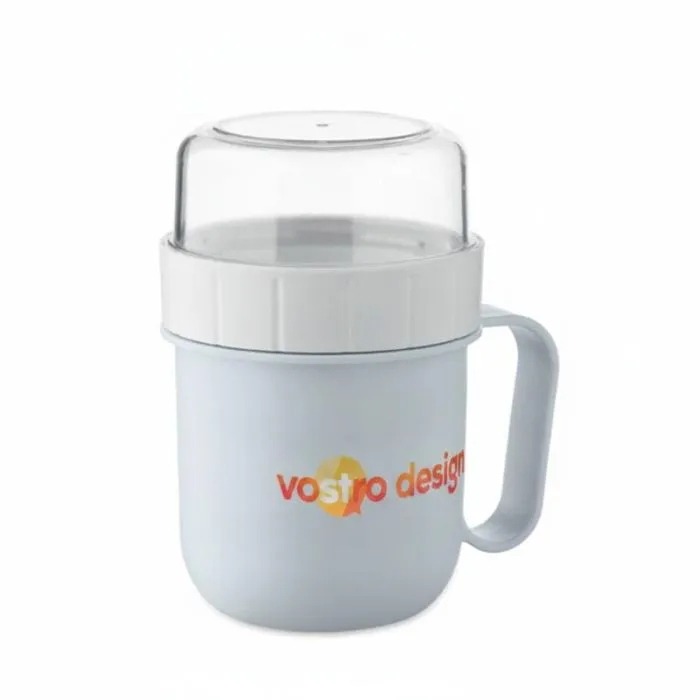 Bicchiere personalizzabile a 2 scomparti da 450 ml in PP – CUP ON GO
