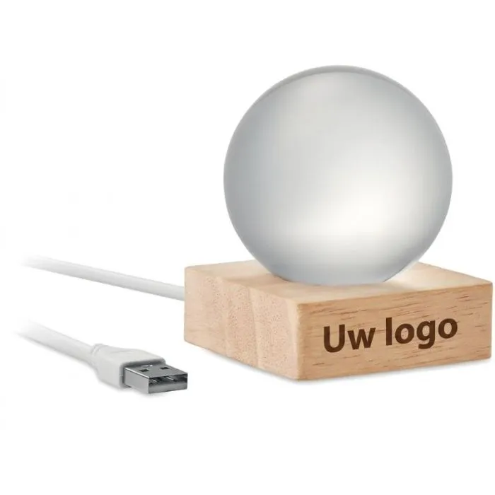 Glasbol met verlichting - LIGHT