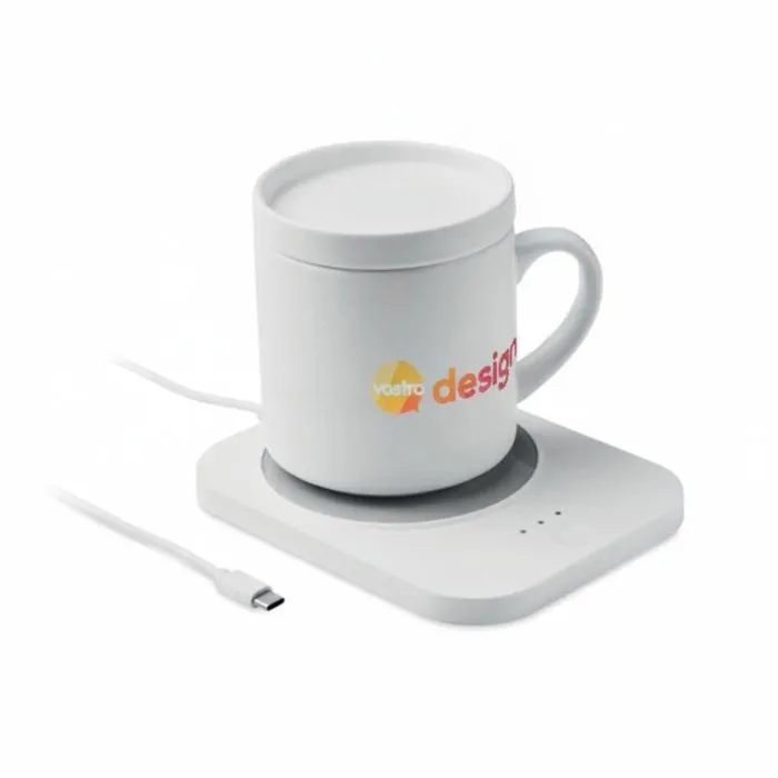 Caricabatterie wireless 2 in 1 personalizzabile con scaldatazze – SIROTER