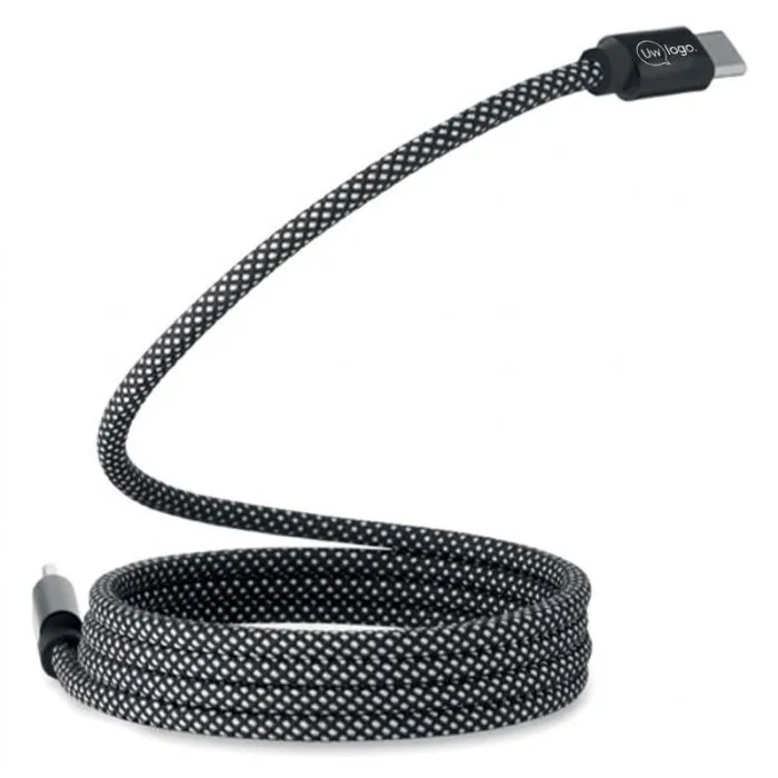 Aanpasbare, gevlochten RPET-magneetkabel van 60 W – BRAID