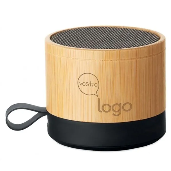 Altoparlante wireless 5.1 personalizzabile in bambù da 3 W - Recar Bamboo