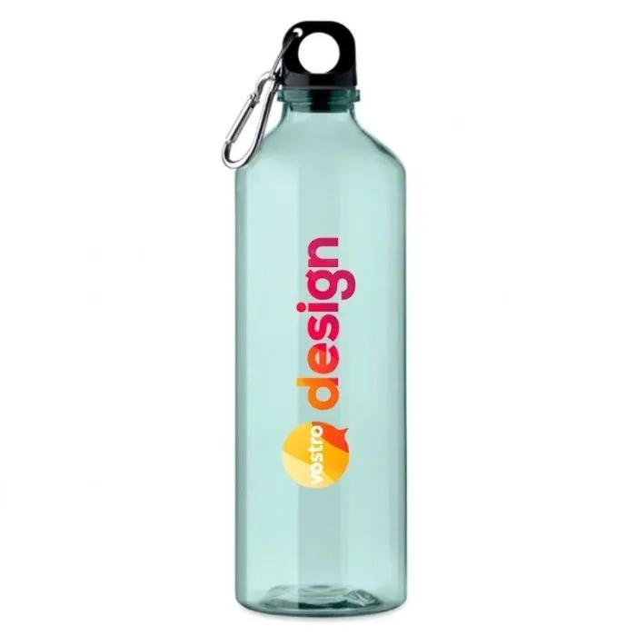 Borraccia personalizzabile da 750 ml in RPET con moschettone - Moss RE750