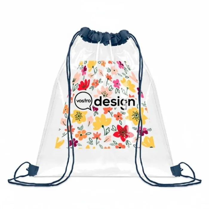 Borsa con cordoncino trasparente personalizzabile in EVA e PVC - USEE