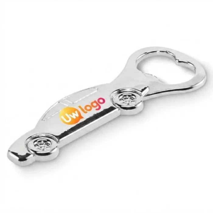 Flesopener van zinklegering in de vorm van een auto, personaliseerbaar - MYCAR