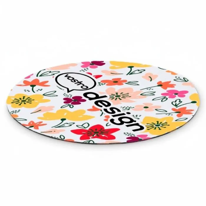 Tappetino per mouse personalizzabile, rotondo, 21 cm, antiscivolo - SULIMDOT