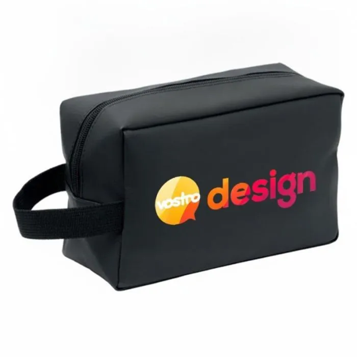 Borsa da toilette personalizzabile in RPET 600D con rivestimento in PU - Doppkit