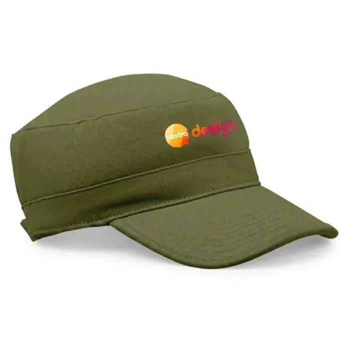 Cappellino militare personalizzabile in cotone da 260 g/m², regolabile - FIELD