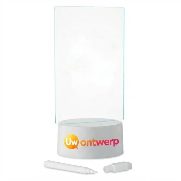 Verlicht, uitwisbaar LED-reclamebord van acryl - LEDMEMO