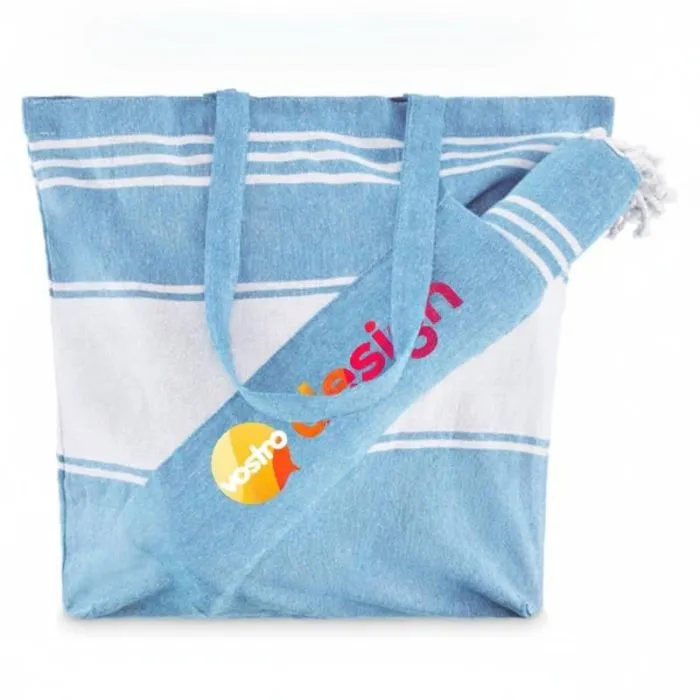 Set di teli da mare con borsa abbinata personalizzabile - HUMMUM