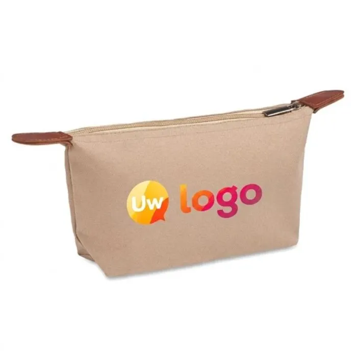 Make-upetui van gerecycled textiel met personaliseerbare ritssluiting - VANITY
