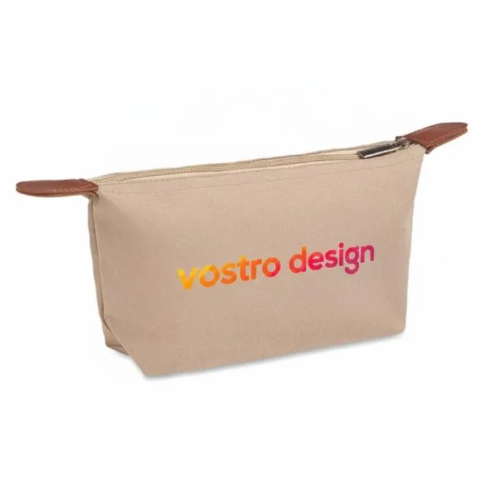 Trousse per cosmetici in tessuto riciclato con cerniera personalizzabile - VANITY