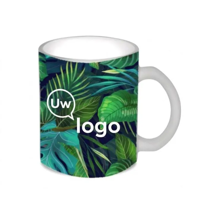 Promotionele glazen mok van 300 ml - SUBLIMATT