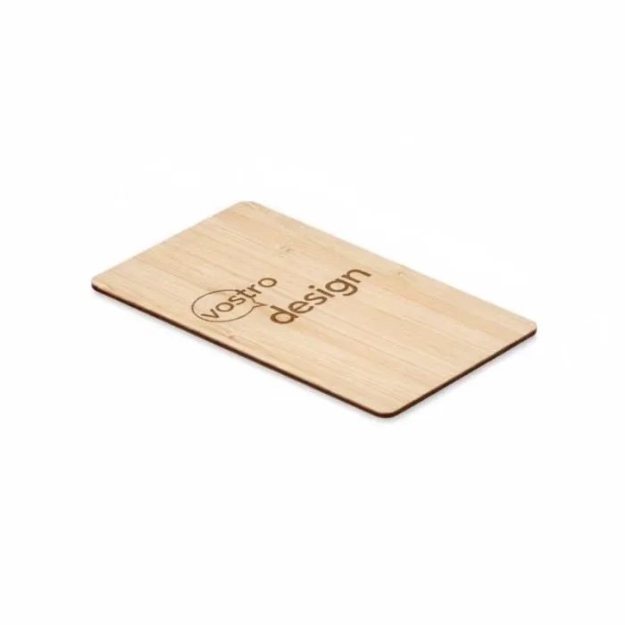 Tessera RFID pubblicitaria in bambù - CUSTOS +