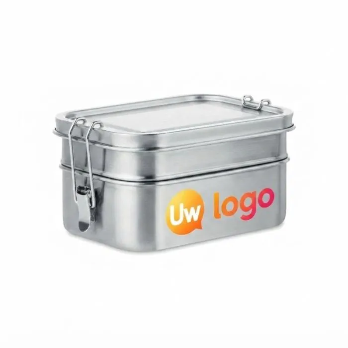 Gepersonaliseerde lunchbox van roestvrij staal - DOUBLE CHAN