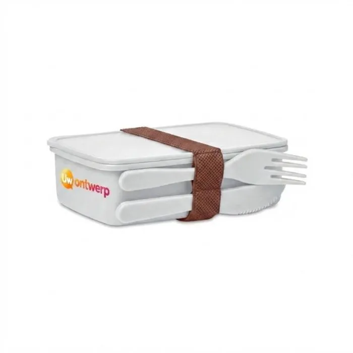 Gepersonaliseerde lunchbox met bestek van SUNDAY