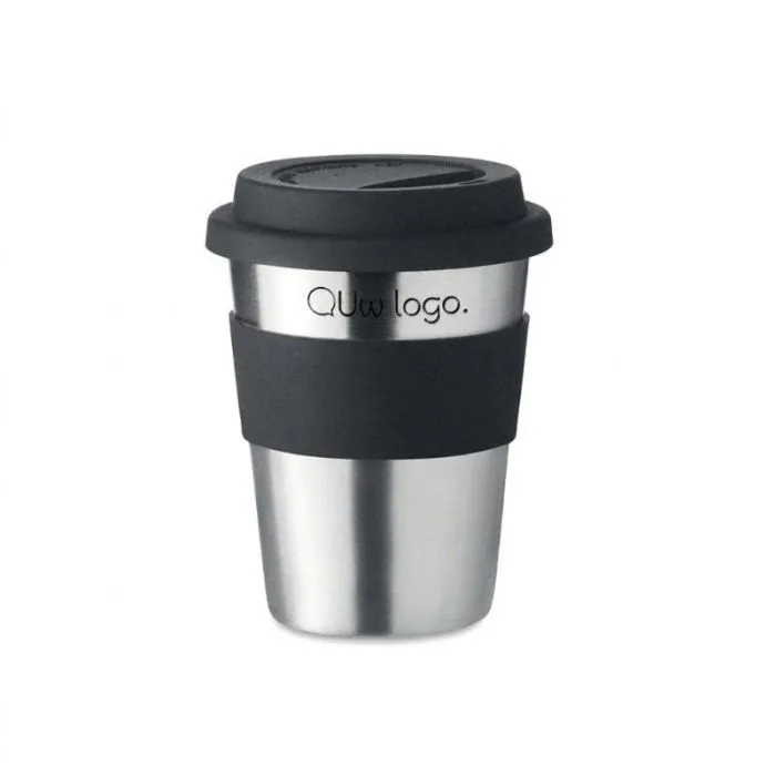 Reclamebeker van roestvrij staal. 350 ml IRMUG