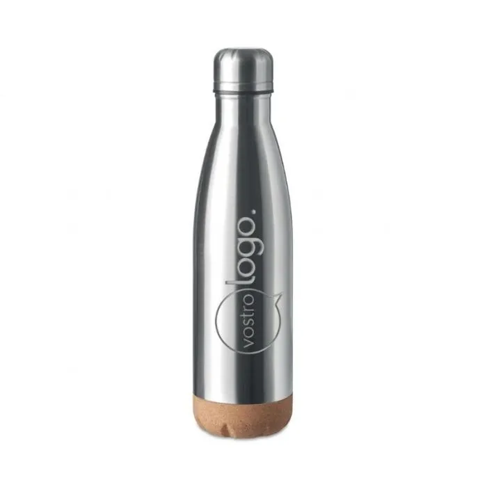 Borraccia personalizzata a doppia parete da 500 ml ASPEN CORK