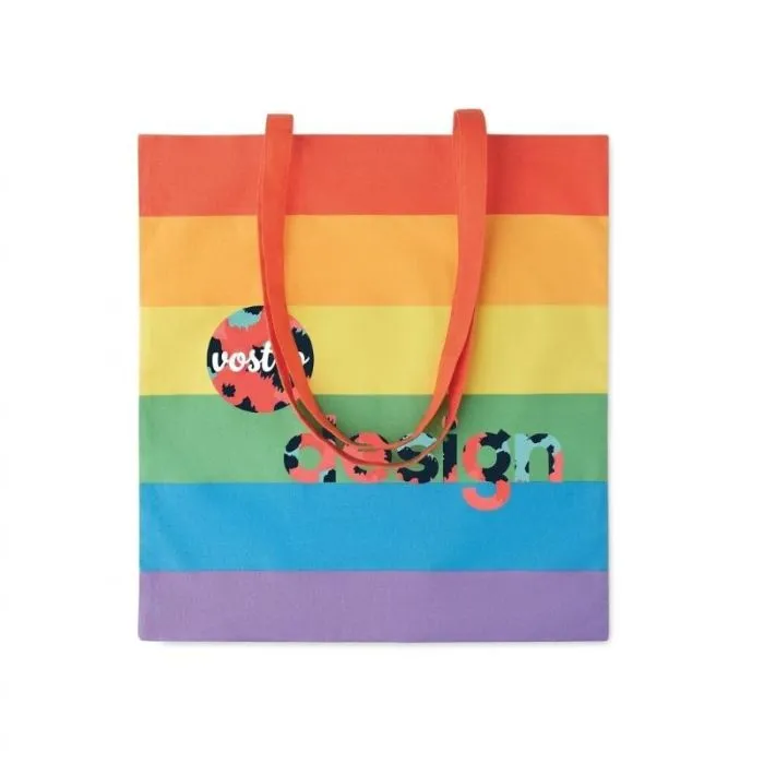 Borsa della spesa in cotone da 200 gr/m² con stampa pubblicitaria BOREALIS