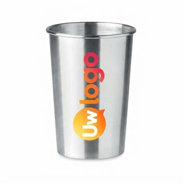 Gepersonaliseerde roestvrijstalen beker van 350 ml BONGO