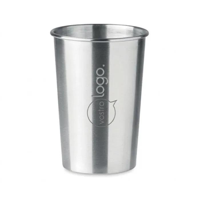 Bicchiere personalizzato in acciaio inossidabile da 350 ml BONGO