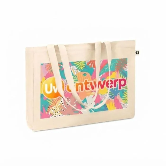 Gepersonaliseerde tas van gerecycled canvas, 280 g/m² RESPECT