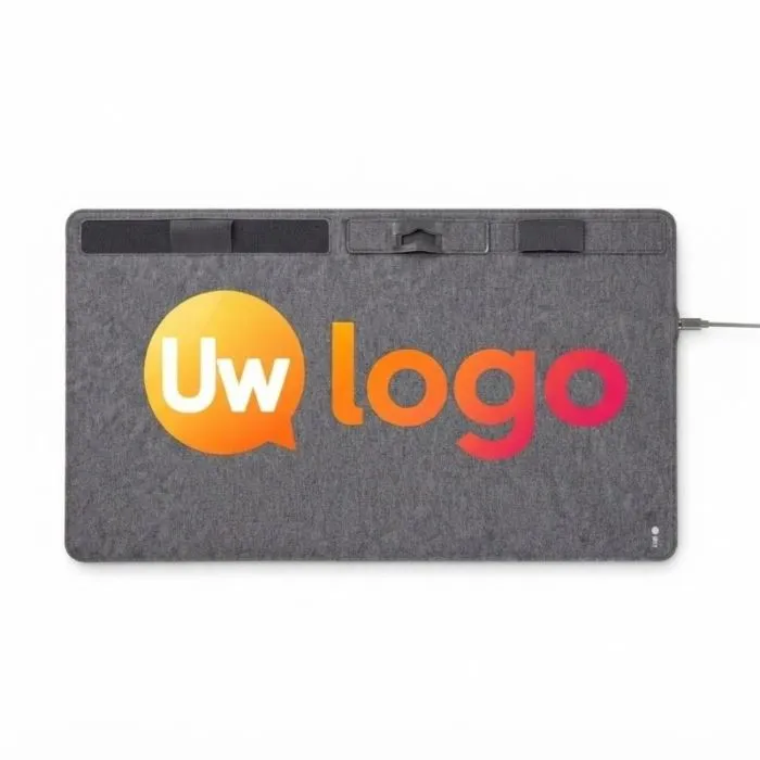 Gepersonaliseerde RPET-muismat met SUPERPAD-oplader