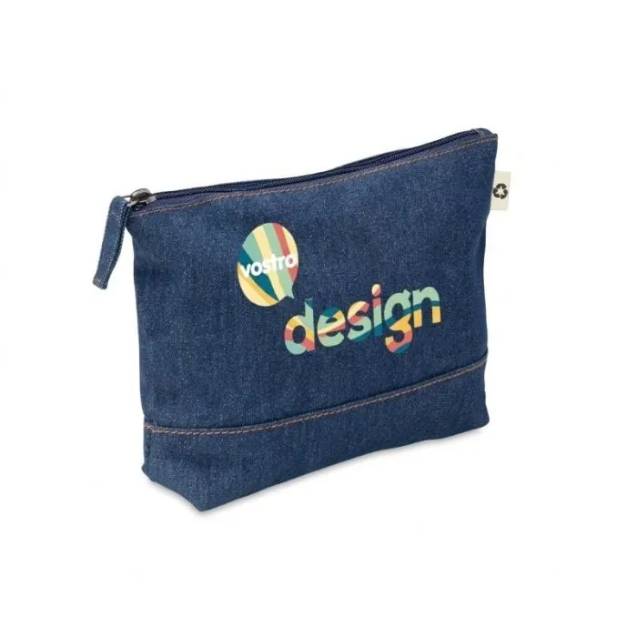 Astuccio personalizzato in denim riciclato STYLE POUCH