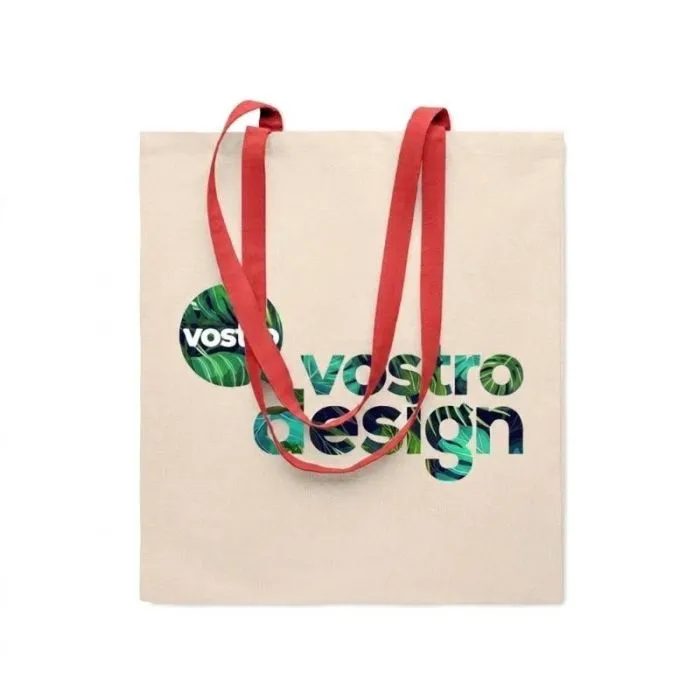 Borsa da spesa personalizzata in cotone da 140 gr/m² ZEVRA