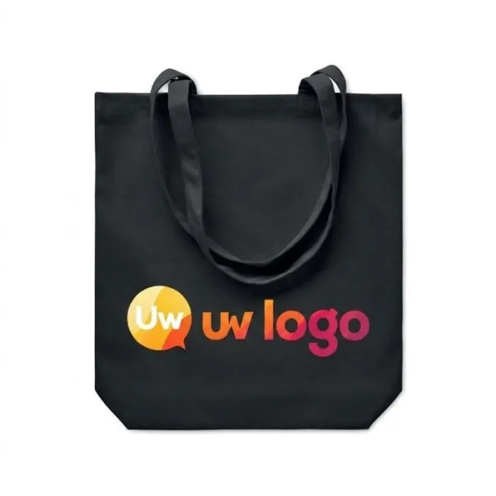 Gepersonaliseerde boodschappentas van canvas, 270 gr/m², RASSA COLOURED