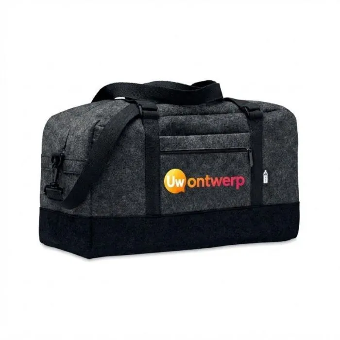 Gepersonaliseerde weekendtas van RPET-vilt INDICO BAG