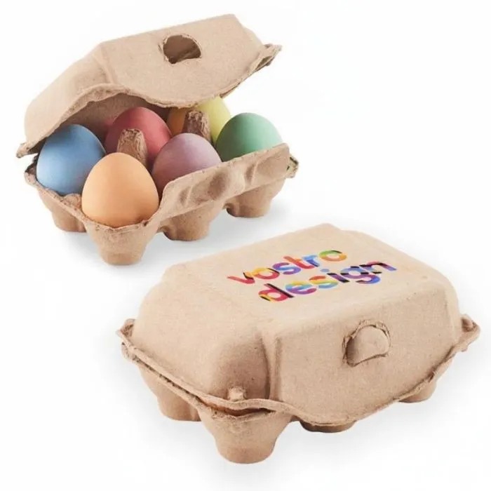 6 gessetti in una confezione per uova promozionale TAMAGO