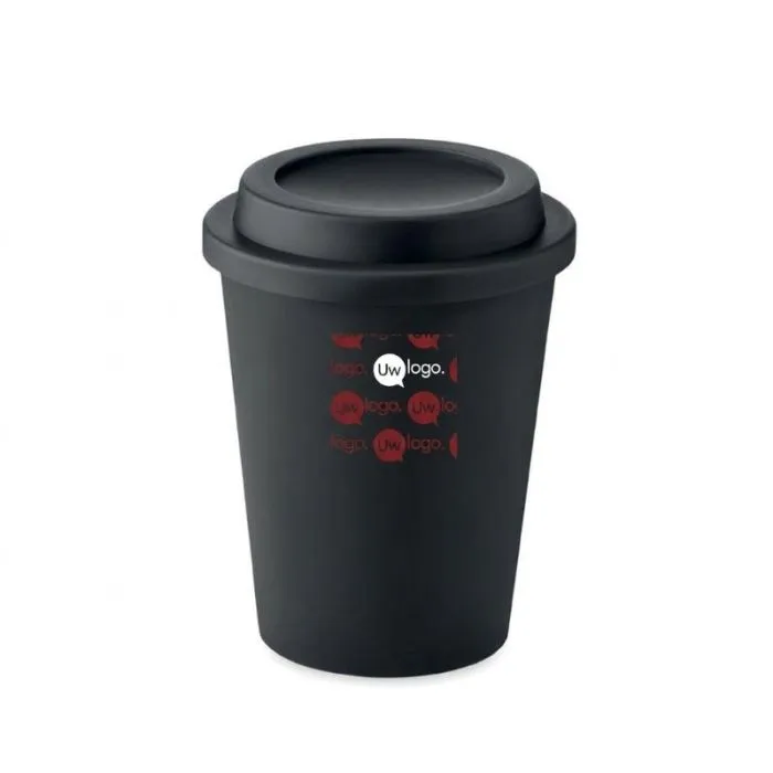 Gepersonaliseerde dubbelwandige PP-beker 300 ml SORA