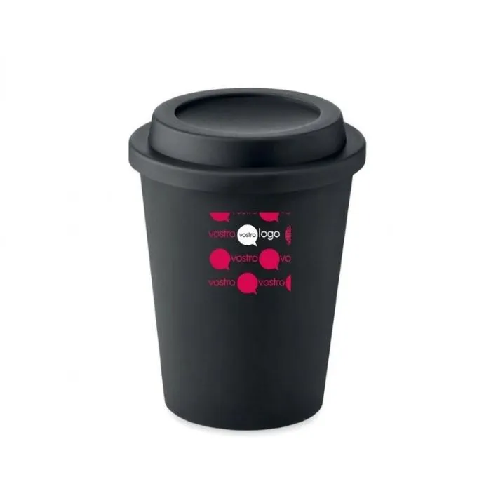 Bicchiere personalizzato a doppia parete in PP da 300 ml SORA
