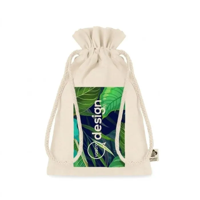 Borsa regalo personalizzata in cotone biologico S AMBER SMALL