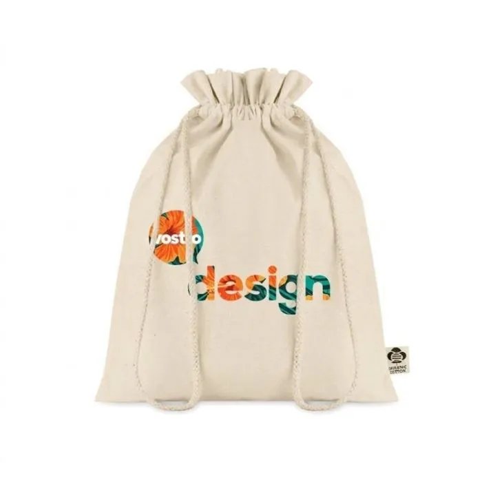Borsa regalo personalizzata in cotone biologico M AMBER MEDIUM