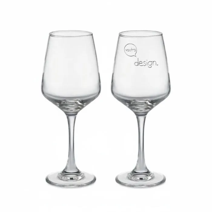 Set di 2 bicchieri da vino personalizzati CHEERS