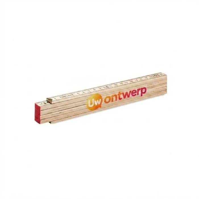 Reclame-timmermansliniaal van hout, 2 m - ARA