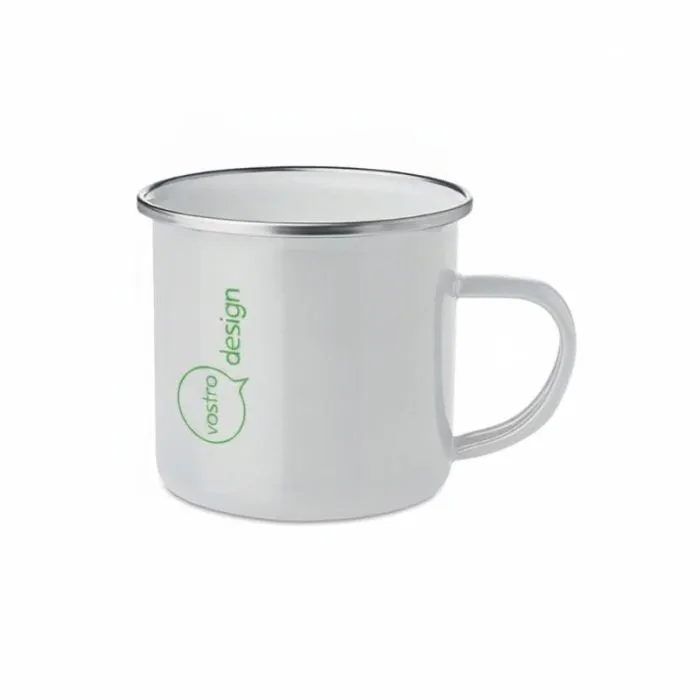 Tazza smaltata personalizzata per sublimazione, 350 ml - PLATEADO