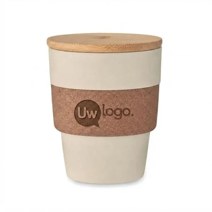 Promotiebeker van gerecycled PP, 300 ml, GALAO