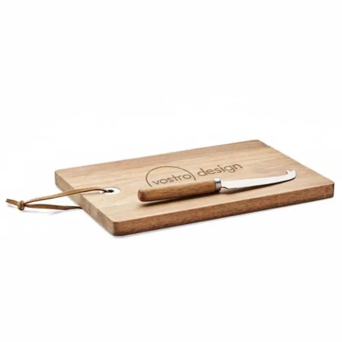 Vassoio portaformaggi promozionale in legno di acacia OSTUR LARGE
