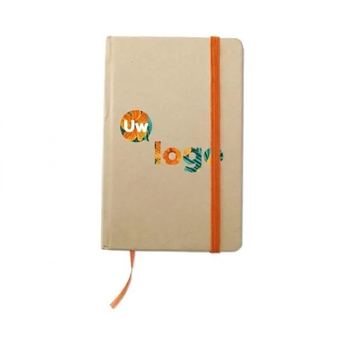 Notitieboekje van gerecycled papier met EVERNOTE-reclame