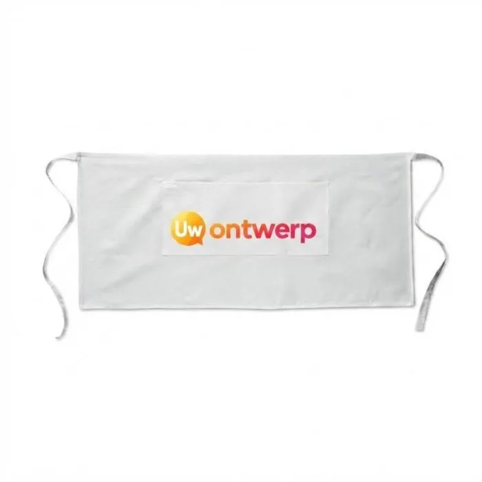 Korte keukenschort met reclame JARED
