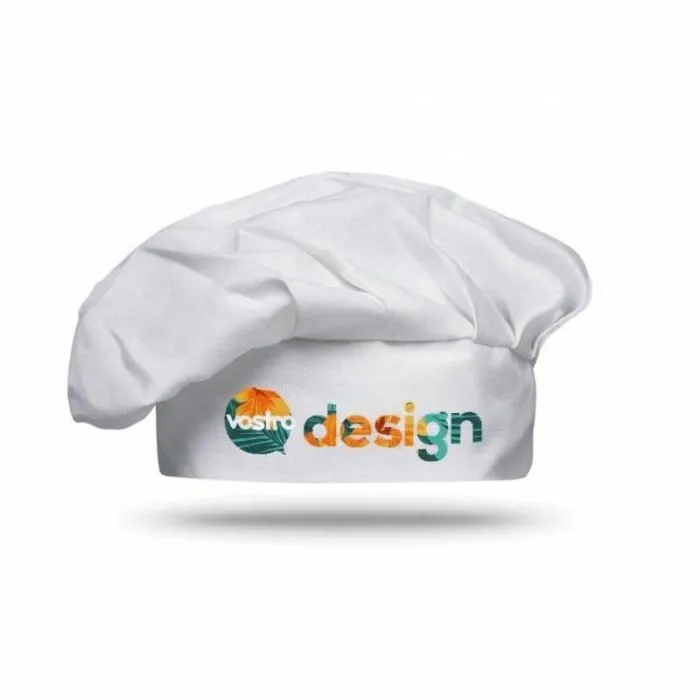 Cappello da chef pubblicitario in cotone 130 g/m² CHEF