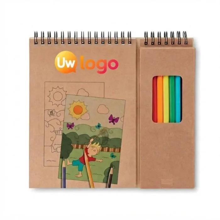 Reclame-kleurboek met COLOPAD-blok