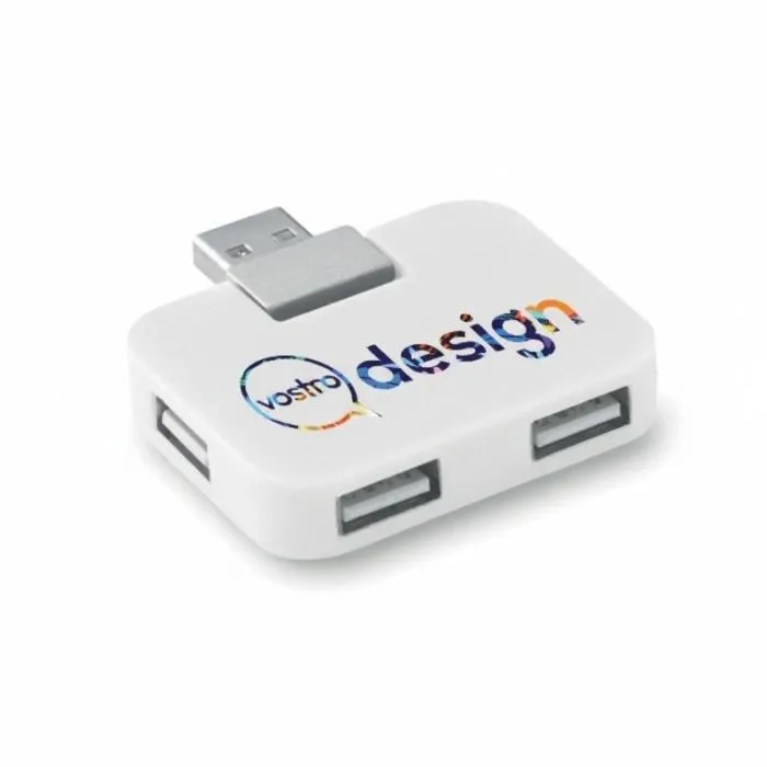 Hub USB pubblicitario a 4 porte SQUARE